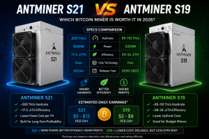Antminer s21 vs s19, which is better for bitcoin mining in 2026?