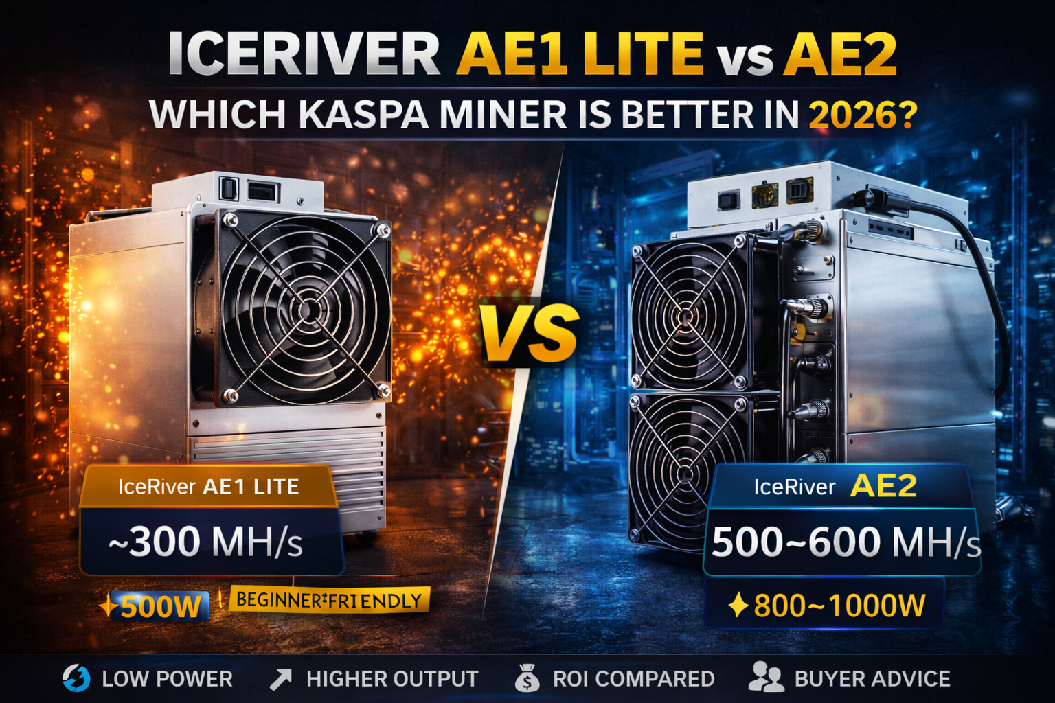 IceRiver AE1 Lite vs AE2